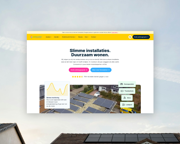 Visual website Zonnewinst